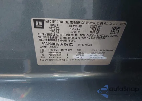 2014 Chevrolet Silverado 1500 1Lt z USA, uszkodzony, nr VIN 3GCPCREC9EG152326